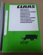 Claas Ladewagen Sprint 335S + 445S Ersatzteilliste
