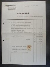 (1196) Rechnung Heizungen Arthur Habegger, Langenthal 1945