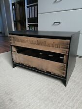 Konsole Beistellkommode Bettkonsole Nachtschrank Metall Weinkisten Beistelltisch