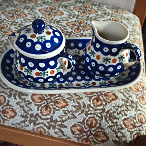 Milch zucker set keramik - &,