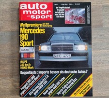 ams 9/1984 Mercedes 190E 2,3-16 W201/Peugeot 205 Turbo 16/VW Jetta II Carat/Audi
