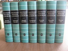 DDR: "MEYERS NEUES LEXIKON", Band 2 bis 8, Band 1 fehlt, Biblio. Institut,  1962