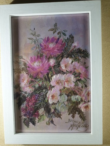 Bild blumengesteck hinter glas - hinter,