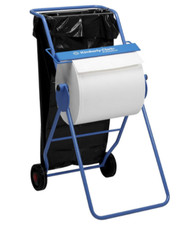 KIMBERLY-CLARK Mobiler Wischtuchspender Großrollen,– Blau, 78,8 X 56,4 X 15,8 Cm