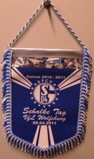 Großer Wimpel / Banner Schalke SFCV Spieltag 09.04.2011 gegen VfL Wolfsburg (5)