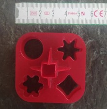 Tupperware Garnier-/Ausstechform Keksform rot 730-2 Plätzchen Weihnachten Advent