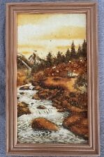 Bernstein Bild Natur Landschaft Herbst Wald Baum Sammlerstück selten Dekoration