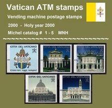 Vaticano Vatikan ATM 1-5 / Serie 800 ** / Frama Automatenmarken