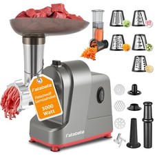 3000W Fleischwolf Wurstfüller Gemüseschneider Elektrische 2IN1 Küchenmaschinen