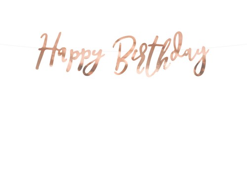 Papiergirlande happy birthday - happy,