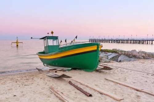 Wandbild ostseestrand mit - wandbild:,