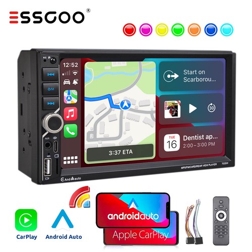 Doppel din wireless carplay - 7",