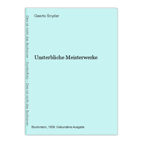 Unsterbliche meisterwerke - unsterbliche,