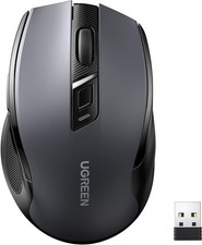 UGREEN 2.4G Maus kabellos mit 4000 DPI, Ergonomisches Design, Wireless Mouse mit