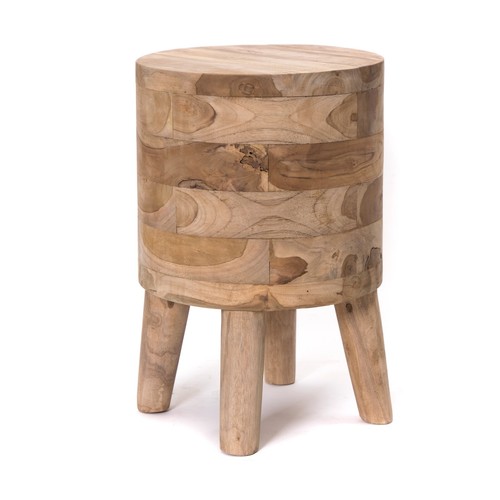 Runder teak hocker - teak, |