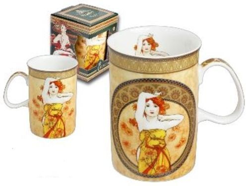 Alfons mucha schöne - mucha, tasse