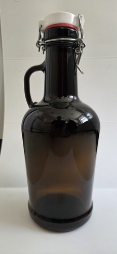 Liter glasflasche - 2-,