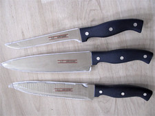 Küchen-Messer-Set Extra Sehr Scharf  Rostfrei, Klinge 18cm 20cm 22cm +13cm Griff