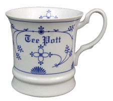 Porzellan Becher Indisch Blau