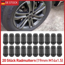 20 Radmuttern Kegel ges. sw