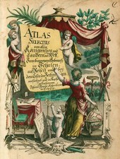 Titelblatt Original Kupferstich Landkarte Schreiber 1749