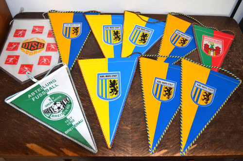 Konvolut ddr fußball wimpel - ddr,