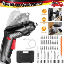 Mini Akkuschrauber Akkubohrschrauber inkl 30er Bitset 4,2 V Li-Ion Akku mit LED