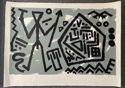 Penck farblithographie - a.,