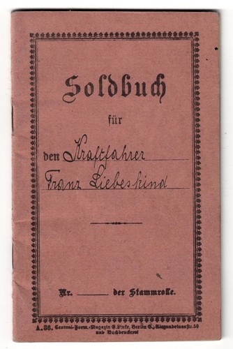 Soldbuch freikorps - soldbuch,