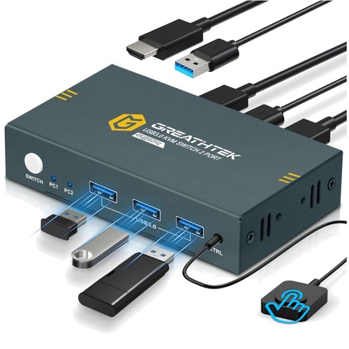 Hdmi kvm switch pc 1 - 4k,