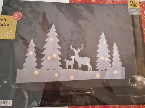 Fensterbild mit led - fensterbild,