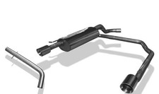 FOX Duplex Sportauspuff Racinganlage ab Kat. VW Golf IV je 1x90mm R32 Design