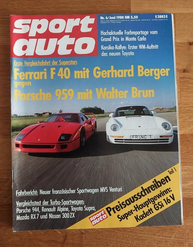 Sport auto 1988 - sport, 06/1988