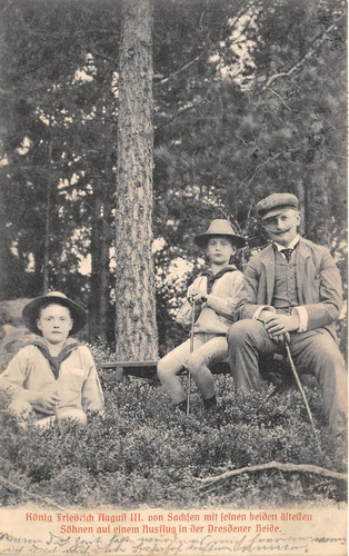 König friedrich august - ak,