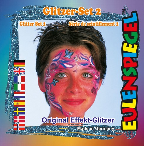 Eulenspiegel glitzer motiv set - glitzer,