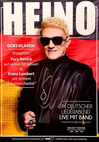 Heino autogrammkarte signiert - autogrammkarte,