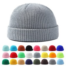 Winter Warme Mütze Strickmanschette Beanie Uhr Mütze Täglich Skimütze Skullcap