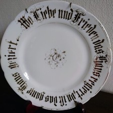 Spruchteller Zierteller antik