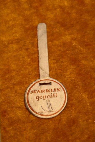 Märklin prüfsiegel orange - prüfsiegel,