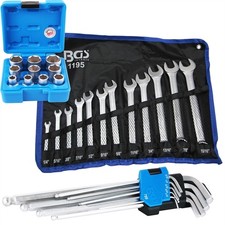 BGS ZOLL WERKZEUG NÜSSE ZÖLLIGE MAUL-RINGSCHLÜSSEL SECHSKANT STECKSCHLÜSSEL