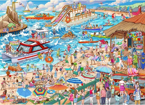 Puzzle 1000 teile sommerstrand - puzzle,