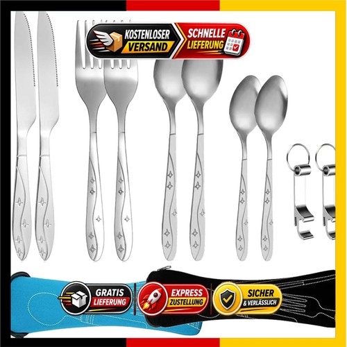 Tlg campingbesteck set - 12-tlg.,