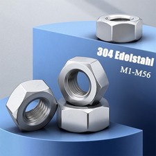 V2A Edelstahl-Sechskantmuttern