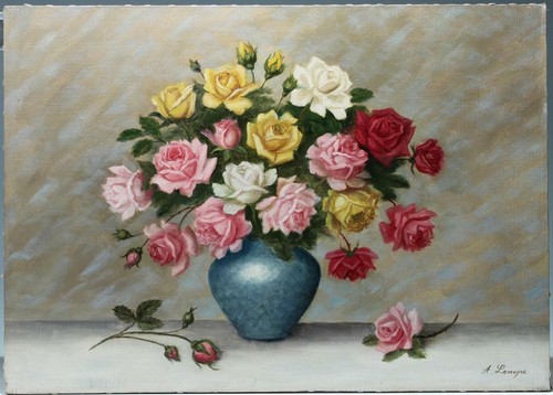 ölgemälde blumenstilleben - Ölgemälde,