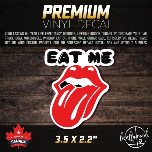 Eat decal sticker - sticker, 3.5in