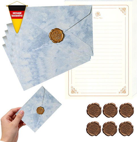 Briefpapier set mit - briefpapier,