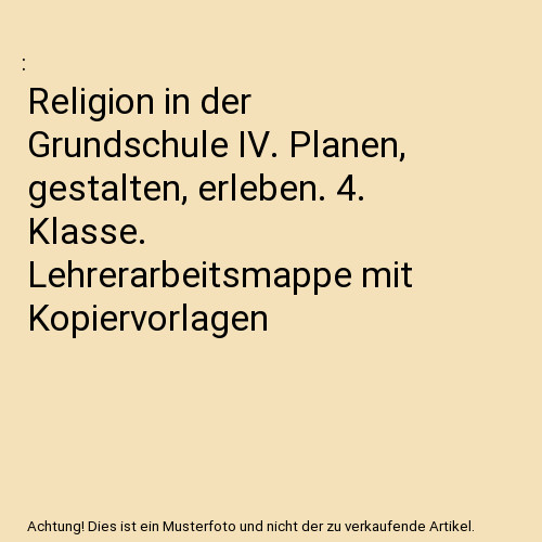 Religion der grundschule - in,