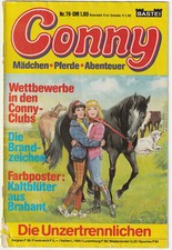 ✪ CONNY #79 Die Unzertrennlichen ohne Poster, Bastei Verlag 1981 COMICHEFT Z2