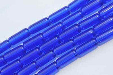 P5-16 - 75 GLASPERLEN WALZEN 10x4-5 MM BLAU