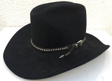 Resistol 4 XXXX Biber Cowboy Hut Western Cowboy Mütze Schwarz Gr. 6⅝